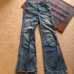 Madewell high rise flare. Caine wash. 27. Worn 4x no flaws